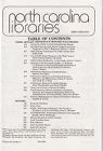 North Carolina Libraries, Vol. 48,  no. 3